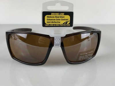 Night Driving Running Wrap Sunglasses UVA YellowLens Anti Glare &  Reflective
