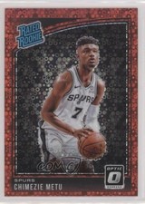 2018-19 Donruss Optic Rated Rookie Fast Break Red Prizm 63/85 Chimezie Metu ux1
