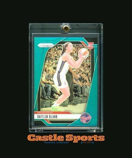 2024 Panini Prizm #22 Caitlin Clark TEAL PRIZM /49 SSP ROOKIE RC Indiana Fever