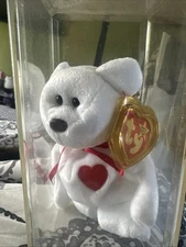 1994 Valentino The Bear Ty Beanie Baby, Brown Nose, Rare!