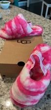 UGG Women's Fluff Yeah Slide Slippers, Pink Marble size 5