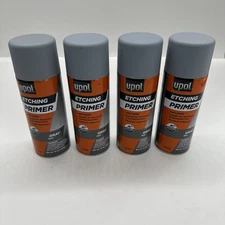 4 PACK  Upol Etching Primer~ Anti-Rust, Clog Free~ Gray~ UP2092
