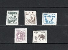 T1767   Brazil  1979   definitives   5v.   MNH