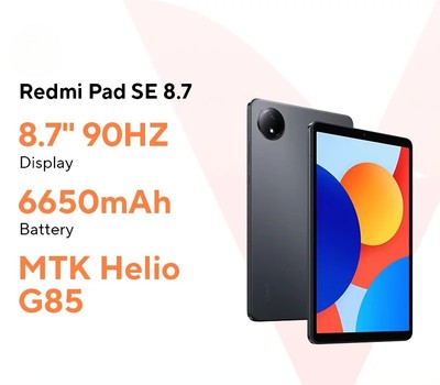 Redmi Pad SE 8.7 64GB 128GB MediaTek Helio G85 90HZ 8.7'' Screen 6650mAh Android