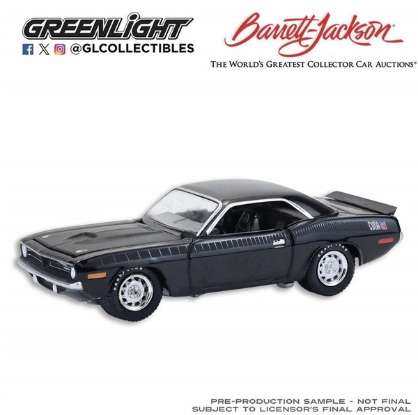 Barrett-Jackson Plymouth Cuda AAR 1970 1:64 MaßStab Greenlight 37330E-image