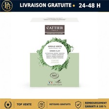 Cattier Argile Verte Surfine 750g Masque Visage Bio Purifiant