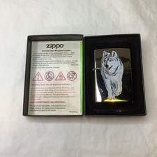 Zippo 769 Wolf Lighter , Made in USA Chrome Unfired