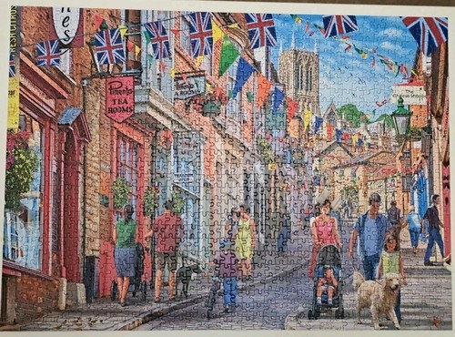 Gibsons 1000 Piece Jigsaw Puzzles 'STEEP HILL' by Steve Crisp ~ Complete