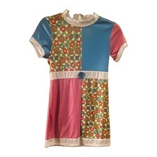 Groovy 70 s Girl size L 10-12 Halloween Costume Dress
