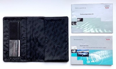 Bordmappe + Betriebsanleitung Audi Cabrio  Typ 89  B4 Stand 04/1999 + Delta CC