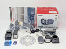 Canon VIXIA HF M300 FullHD CMOS Digital Camcorder, Complete in Box  Accessories