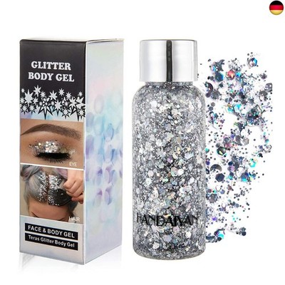 GL-Turelifes Mermaid Pailletten Chunky Glitter Liquid Lidschatten Glitter Body G