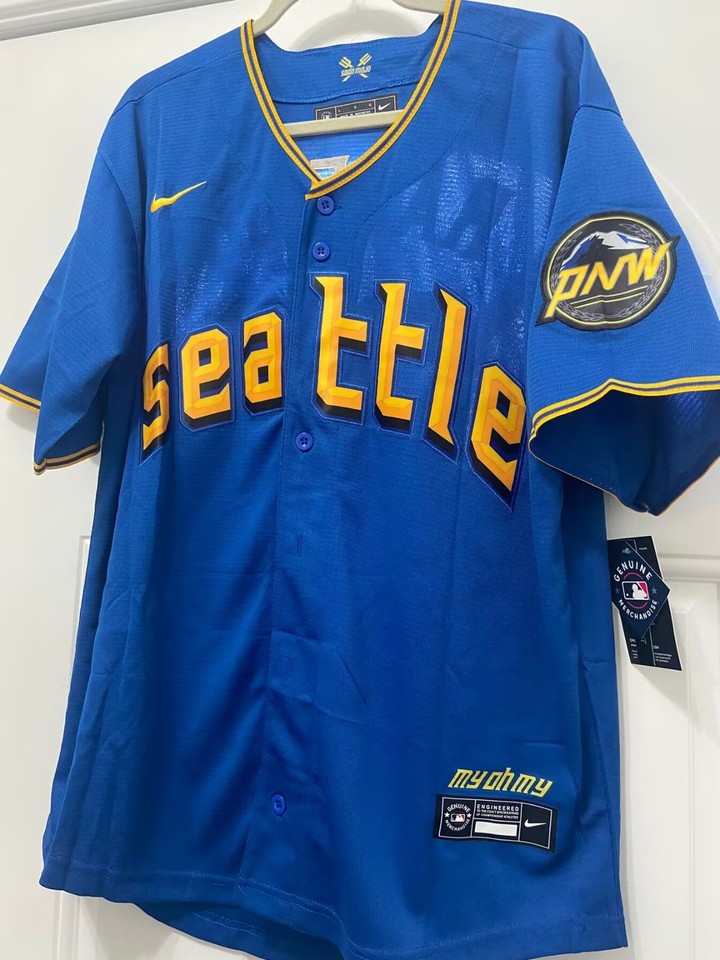 #29 Cal Raleigh Seattle Mariners Stitched City Connect Jersey Adult Men ...