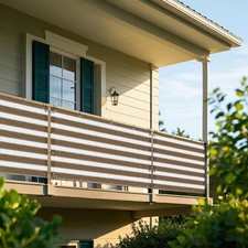 35in Tall Balcony Fence Windscreen Privacy Screen Shade Cover Garden Pool Deck