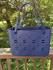 XL EVA Rubber Beach Tote Bag Waterproof Large Travel Shopping Shoulder Navy New
