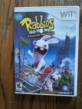 Rabbids Go Home A Comedy Adventure Nintendo Wii Complete w/ Manual CIB