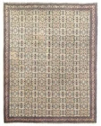 Amazing Hand Knotted Vintage Kaisery Qaisery Wool Area Rug 11 x 8 Ft