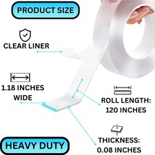 Double Sided Nano Tape Heavy Duty Mounting Adhesive Strip for Wall Hanging Decor