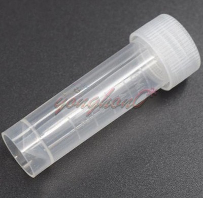10pcs Volume Plastic Sample Bottle 5ML Small Bottle Vial Storage White NEW #za