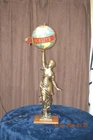 1976 RARE Vintage Schlitz  Beer  "Goddess with Globe" lighted lamp