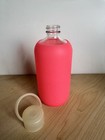 (2) bkr Water Bottles Silicone Sleeve 16oz Hot Pink & 32oz Audrey robin egg blue — photo 4