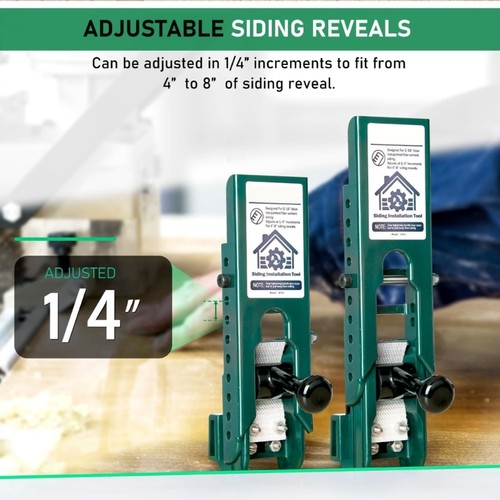 Practical Adjustable Lap Siding Guides for 4 8 Inch Reveals Fiber Cements - Picture 4 of 8