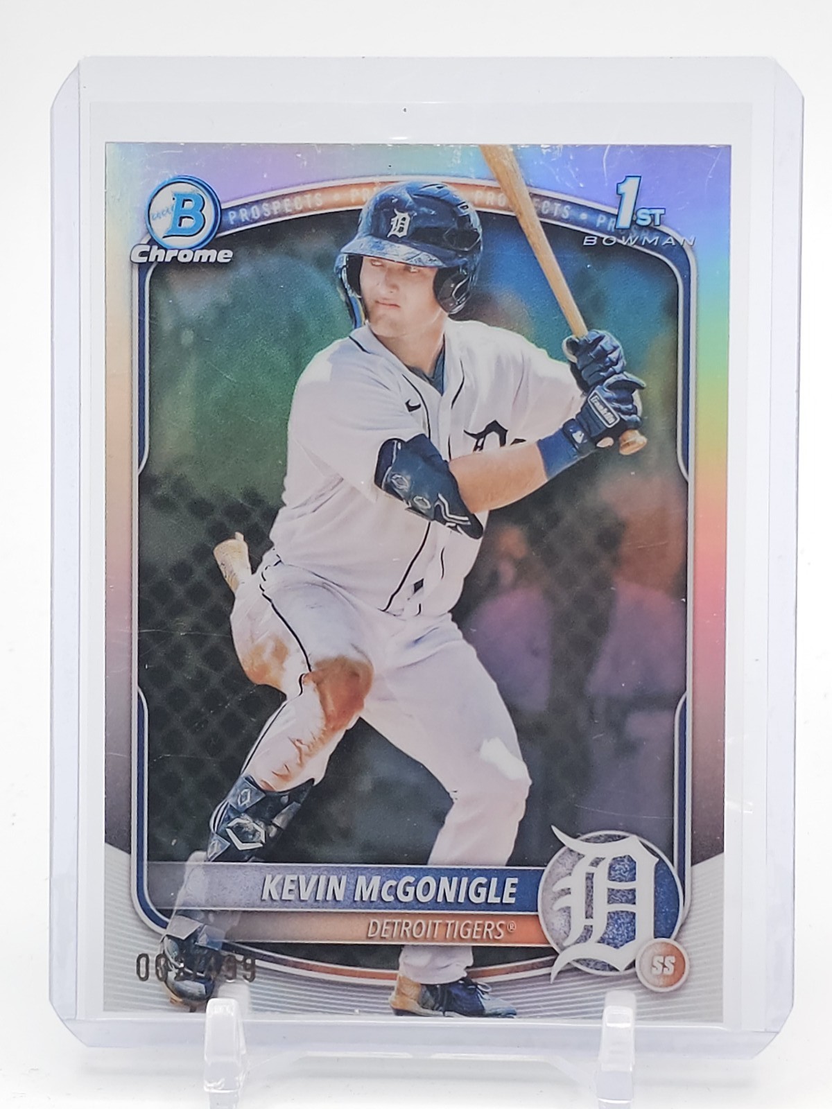 KEVIN MCGONIGLE 2025 BOWMAN CHROME REFRACTOR 1ST ROOKIE /499 Q2568