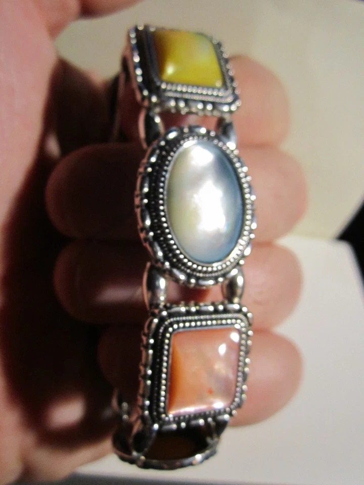 ECCLISSI RELÓGIO DE PRATA ESTERLINA COM CRISTAIS - SERVE ATÉ 7 1/2" - OFC-R2 - Imagem 2 de 4