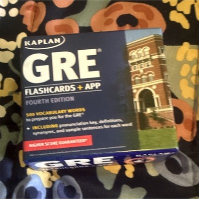 Kaplan GRE Flashcards + App Fourth Edition (Vocabulary, Exam Preparation)
