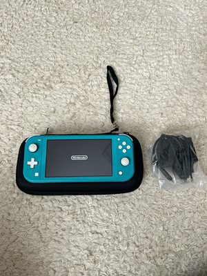 Nintendo Switch Lite 32GB Türkis Konsole mit Tasche, Kabel, Animal Crossing