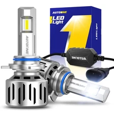 AUTOONE 9012 LED Headlight Super Bright Bulb Kit White 32000LM High/Lo Beam HIR2