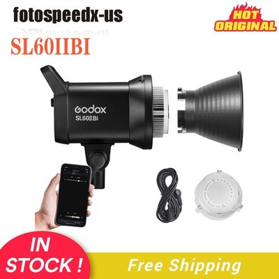 US Godox SL60IIBi SL60II Bi Studio COB LED Video Light Bowens Continuous Lamp