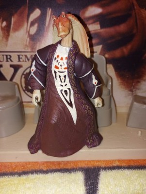 STAR WARS HASBRO AOTC Senator Jar Jar Binks 2002 Loose 1:18 #B106