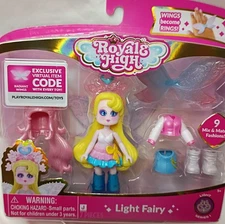 Royale High Roblox Dolls Series 1 with Virtual Code Light Dark Ice Nature Fire