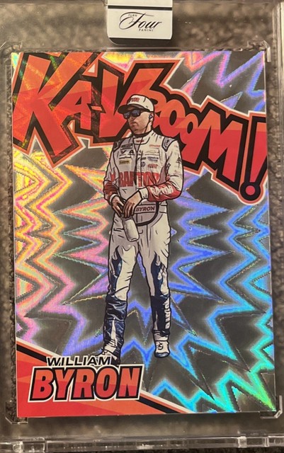 William Byron 2026 Panini Turn Four Racing SSP Ka-Vroom! Kaboom #15 Case Hit