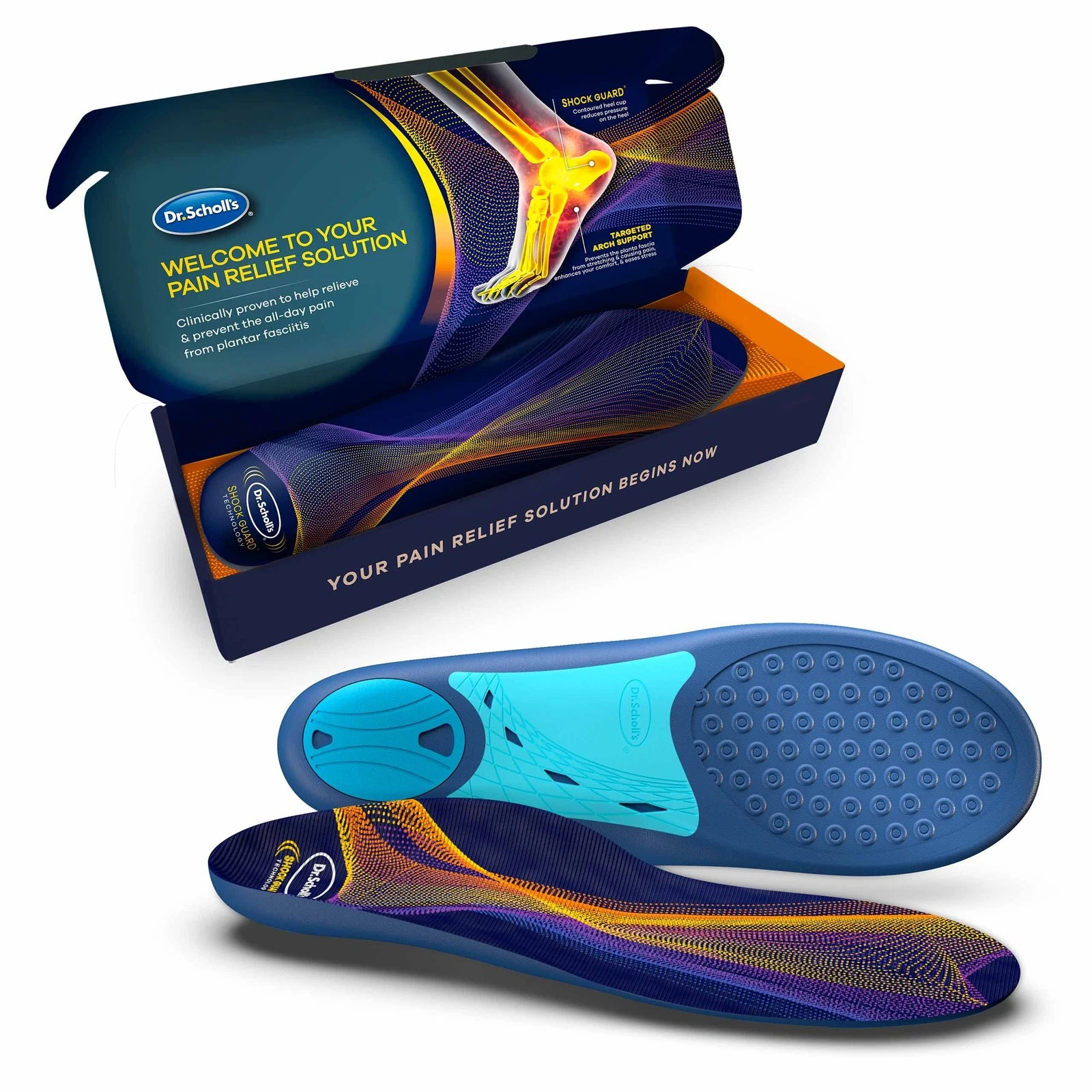 Dr Scholl's Plantar Fasciitis Insoles With Arch Support For Men And Women