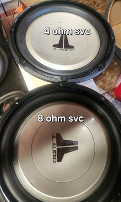 JL Audio 12W1v2-4 And 8 Ohm Versions 1 Of Each 12in. Car Subwoofer PRICE PER SUB