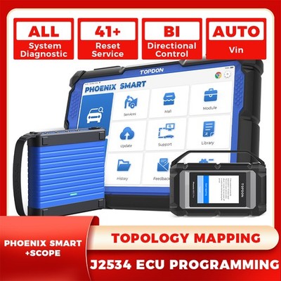 TOPDON Phoenix Smart &Scope Bundle CAN-FD DoIP ECU Programming Tool Topology Map