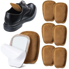 3 Pairs Shoe Tongue Pads Soft Suede Leather Adhesive Inserts for Men Handmade...