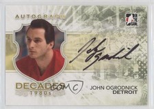 2010-11 ITG Decades 1980s Auto John Ogrodnick #A-JOG Auto 0a4