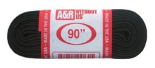 A R Sports Figure Skate Laces, Black, 90-Inch