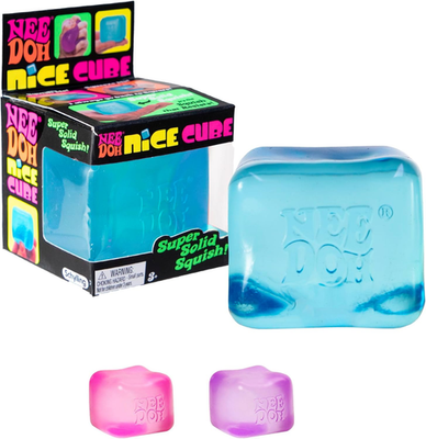 Needoh Nice Cube - Sensory Squeeze Toy with Super Solid Squish