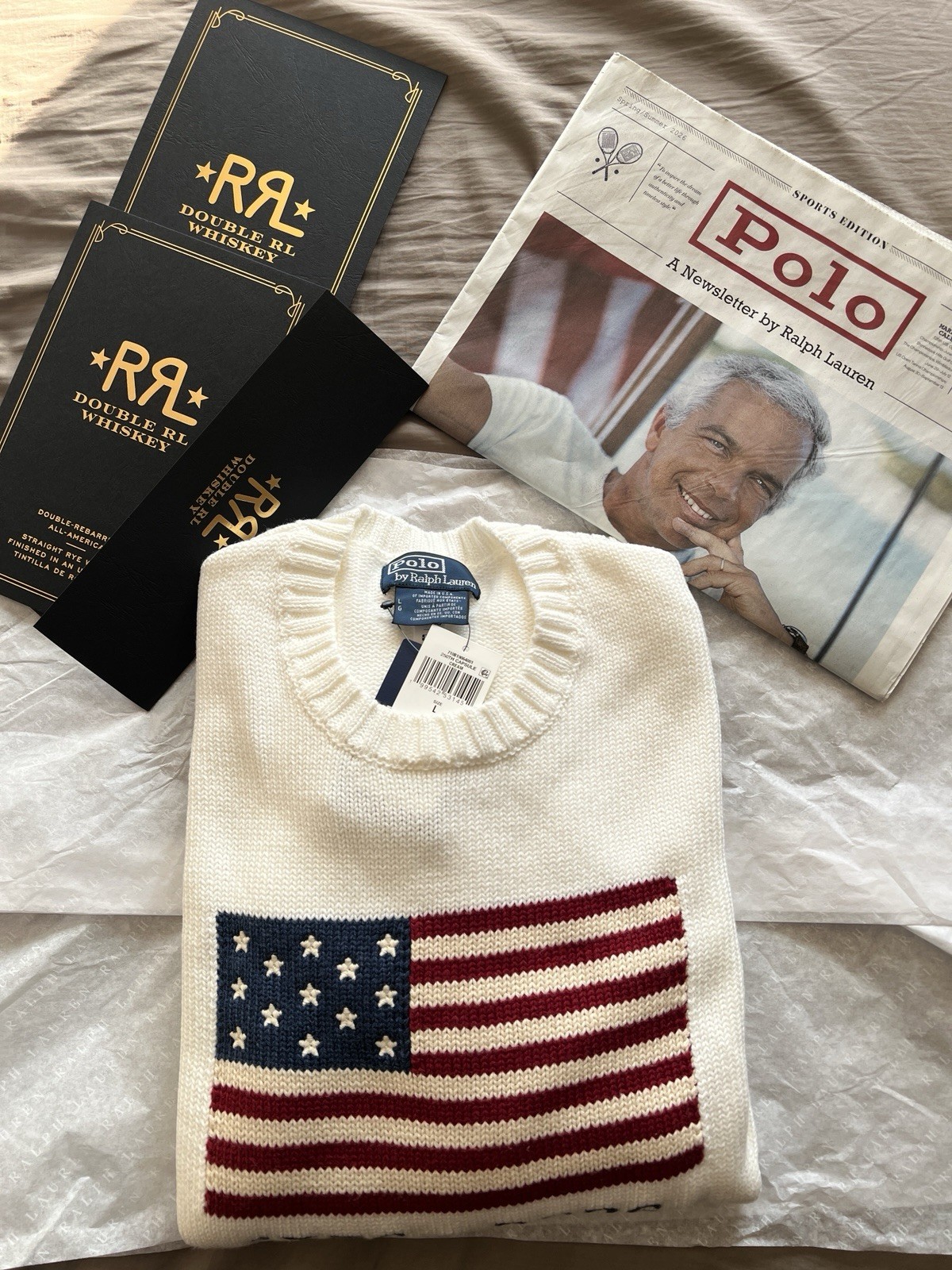 Polo Ralph Lauren American Icons Stamp USA Flag SIZE S/M/L/XL Sweater Sold Out! image 6