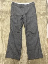 GAP Pants Womens 12 Wool Blend Wide Leg Lined High Waist Trouser Pockets