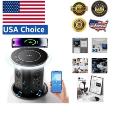 Smart Pop Up Outlet with 15W Wireless Charger & APP Control - 3 AC & 2 USB