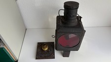 Deutsche Bundesbahn DB 79 Petroleum Zugschlusslaterne Eisenbahn Lampe antik