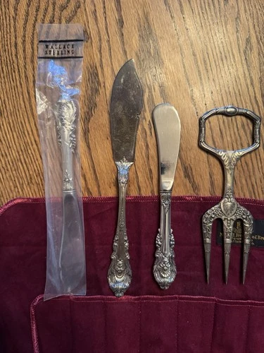 Wallace Sir Christopher Sterling Silver Add Ons Set of 4 Flatware