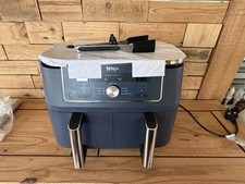 Image of Ninja Foodi MAX Dual Zone Air Fryer DZ400UK 9.5L Recipe Book Blue Edition Boxed
