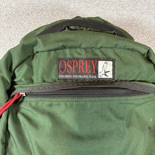 Vintage 90s Osprey Vector Escapist One Backpack Green Made in USA Dolores CO Medium - Bild 4 von 11