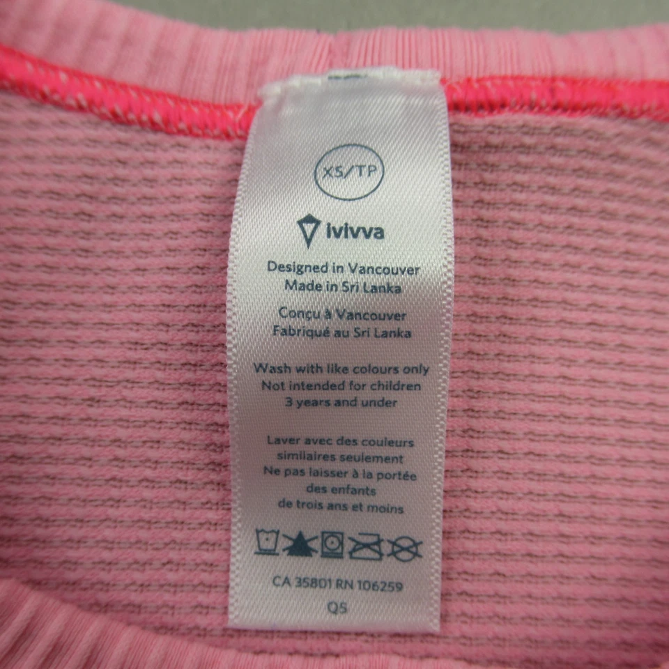 Ivivva Shirt Girls XS Long Sleeve Crew Neck Pink Outdoors Casual - Image 4 of 4